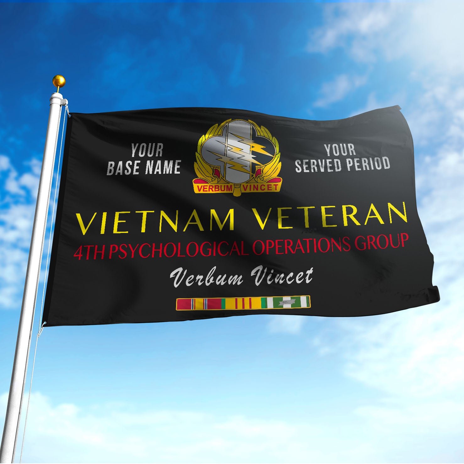 4TH PSYCHOLOGICAL OPERATIONS - Double Sided 30"x40" Flag
