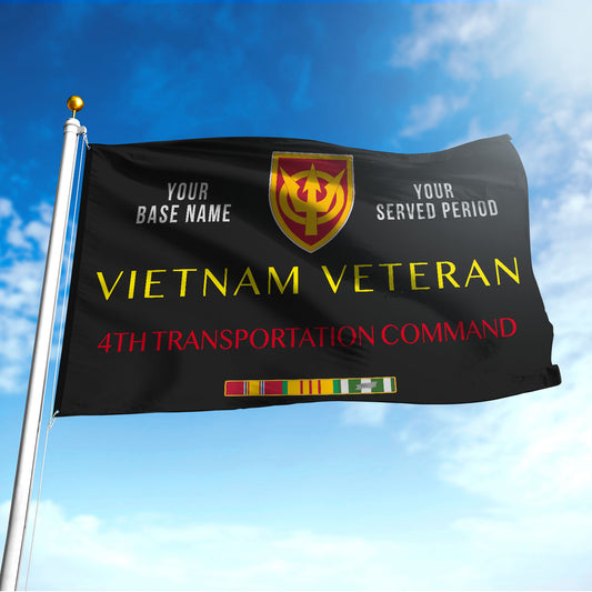 4TH TRANSPORTATION COMMAND - Double Sided 30"x40" Flag