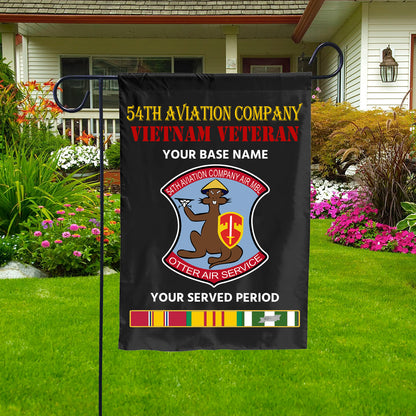 54TH AVIATION COMPANY DOUBLE-SIDED PRINTED 12"x18" GARDEN FLAG