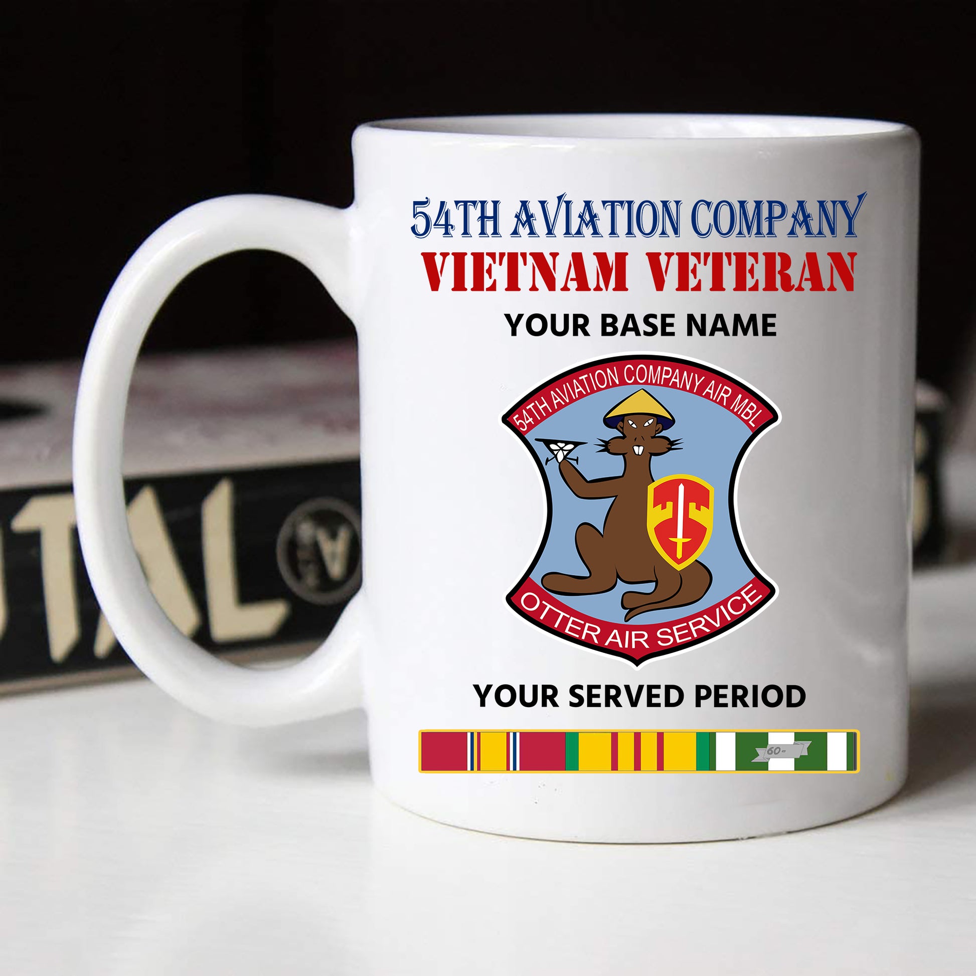 54TH AVIATION COMPANY BLACK WHITE 11oz 15oz COFFEE MUG