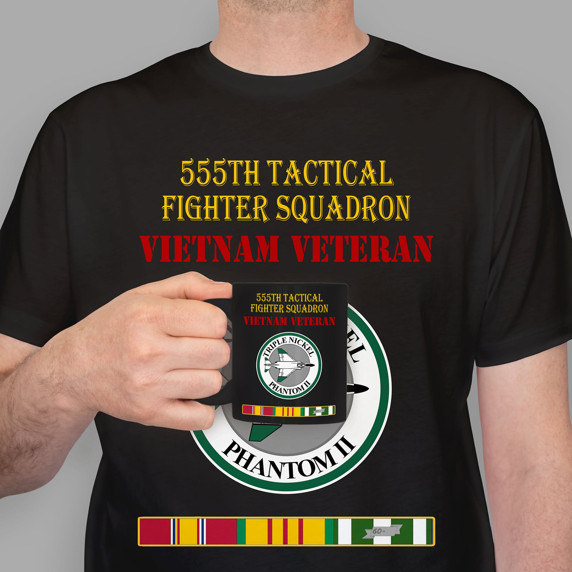 555th Tactical Fighter Squadron Premium T-Shirt Sweatshirt Hoodie For Men