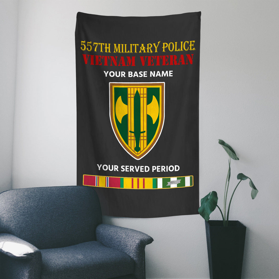 557TH MILITARY POLICE WALL FLAG VERTICAL HORIZONTAL 36 x 60 INCHES WALL FLAG