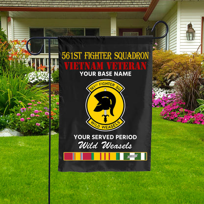 561ST FIGHTER SQUADRON DOUBLE-SIDED PRINTED 12"x18" GARDEN FLAG