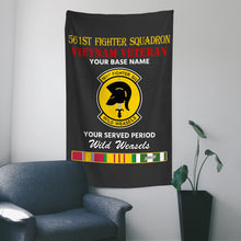 Load image into Gallery viewer, 561ST FIGHTER SQUADRON WALL FLAG VERTICAL HORIZONTAL 36 x 60 INCHES WALL FLAG