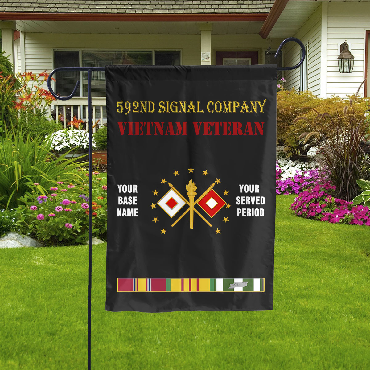 592ND SIGNAL COMPANY - Double Sided 30"x40" Flag