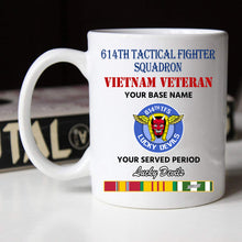Load image into Gallery viewer, 614TH TACTICAL FIGHTER SQUADRON BLACK WHITE 11oz 15oz COFFEE MUG