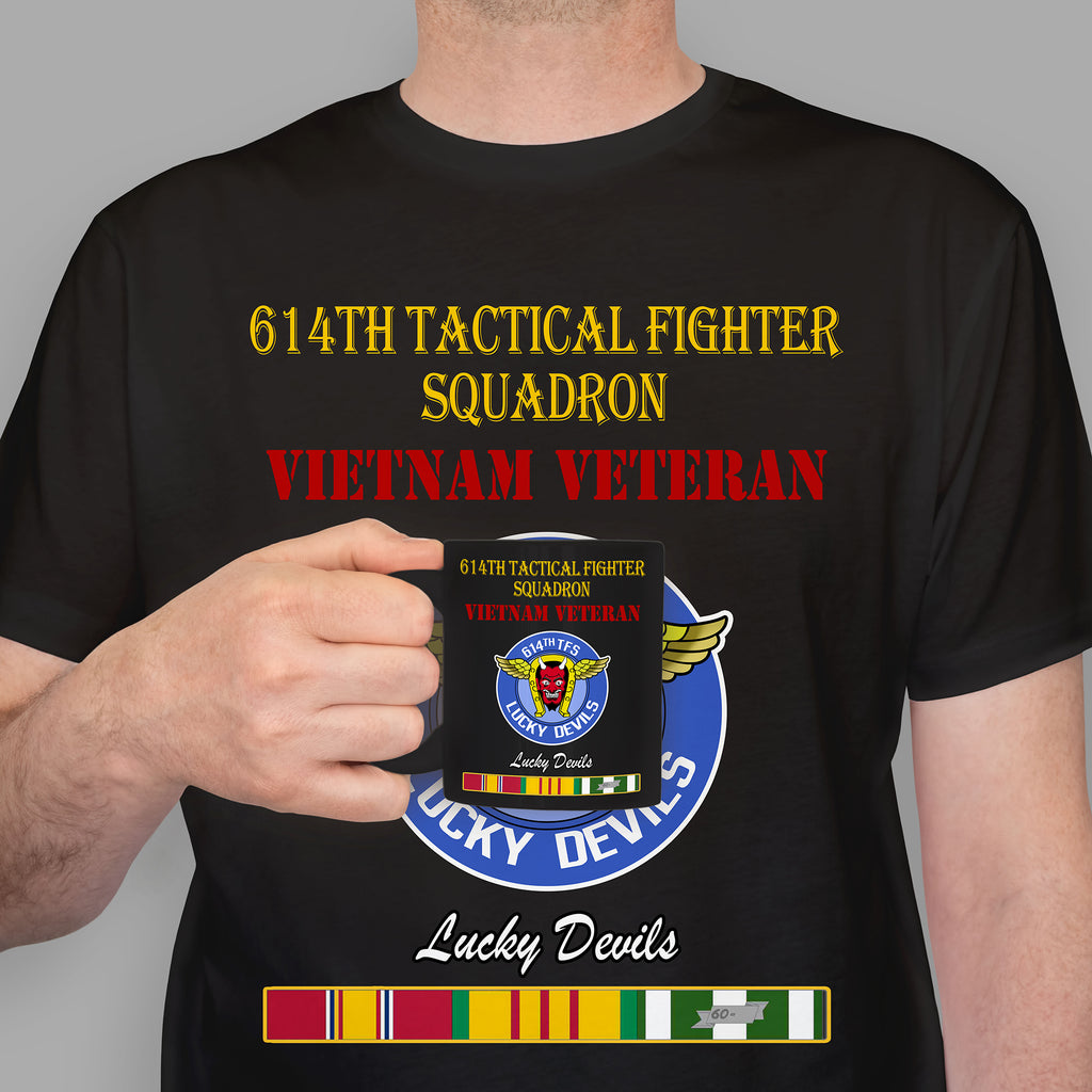 614th Tactical Fighter Squadron Premium T-Shirt Sweatshirt Hoodie For Men