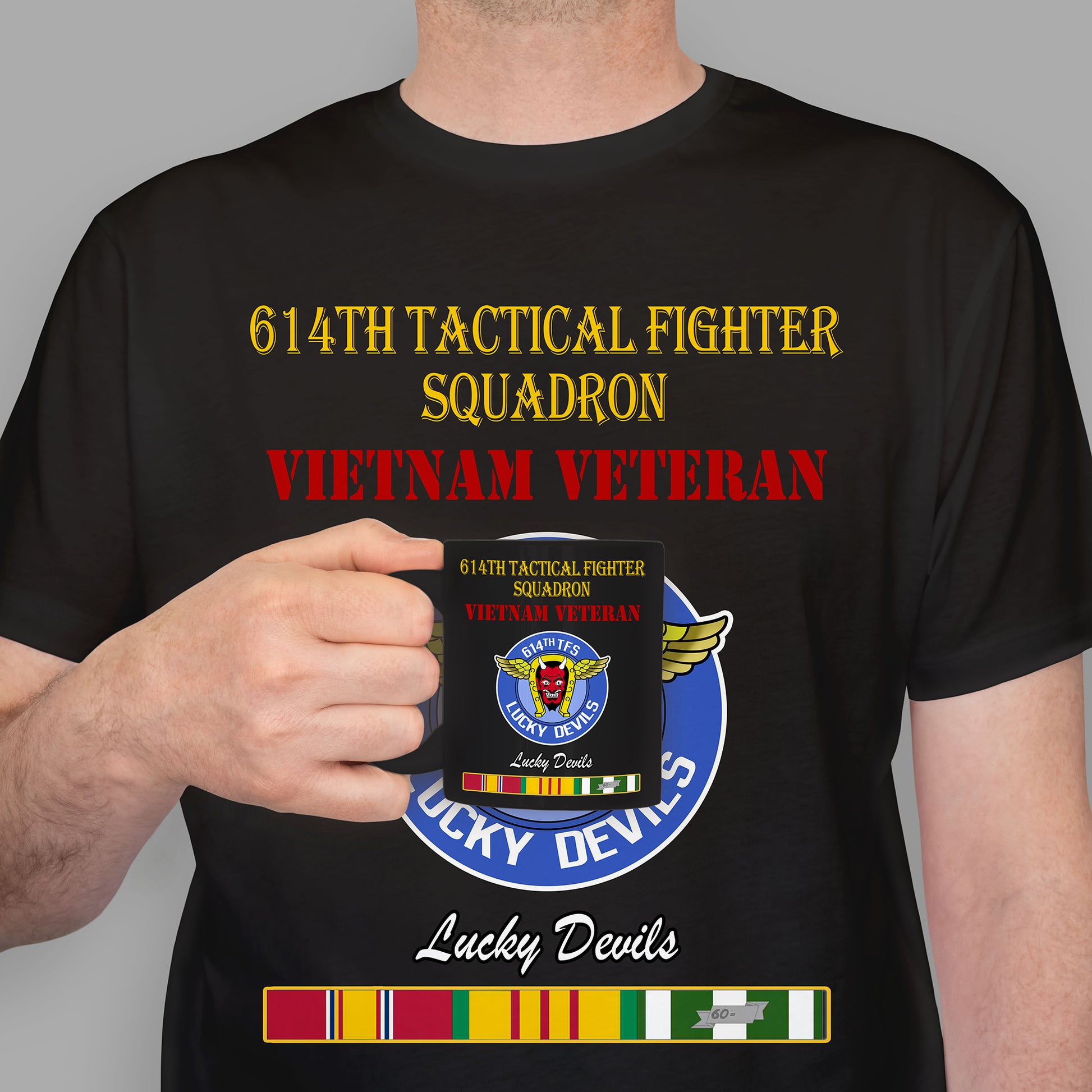 614th Tactical Fighter Squadron Premium T-Shirt Sweatshirt Hoodie For Men
