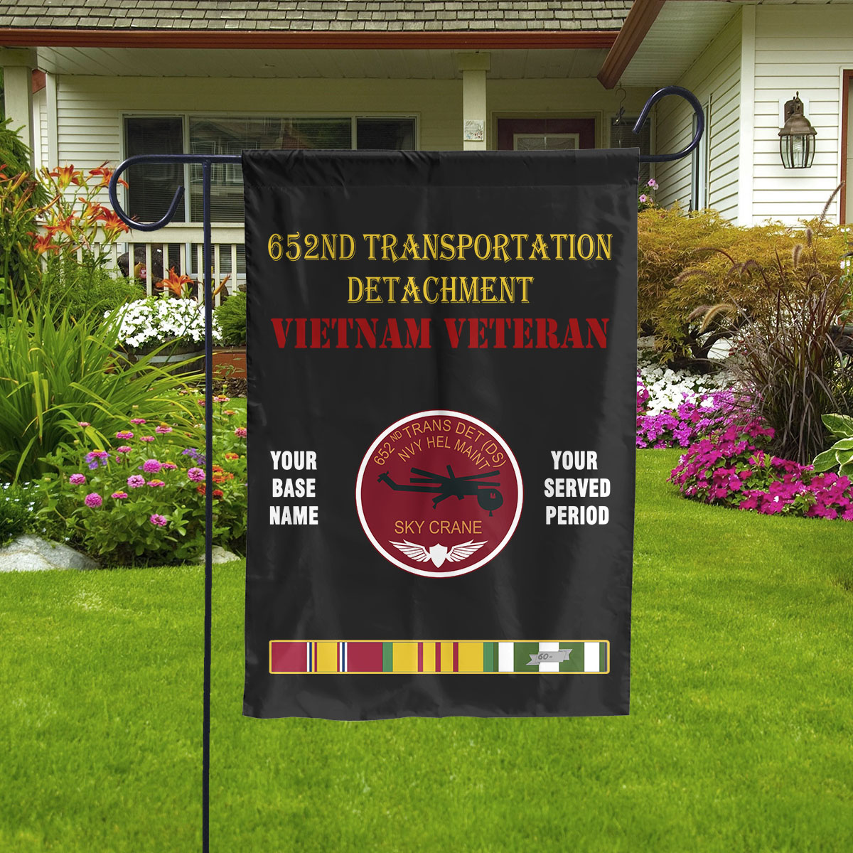 652ND TRANSPORTATION DETACHMENT - Double Sided 30"x40" Flag