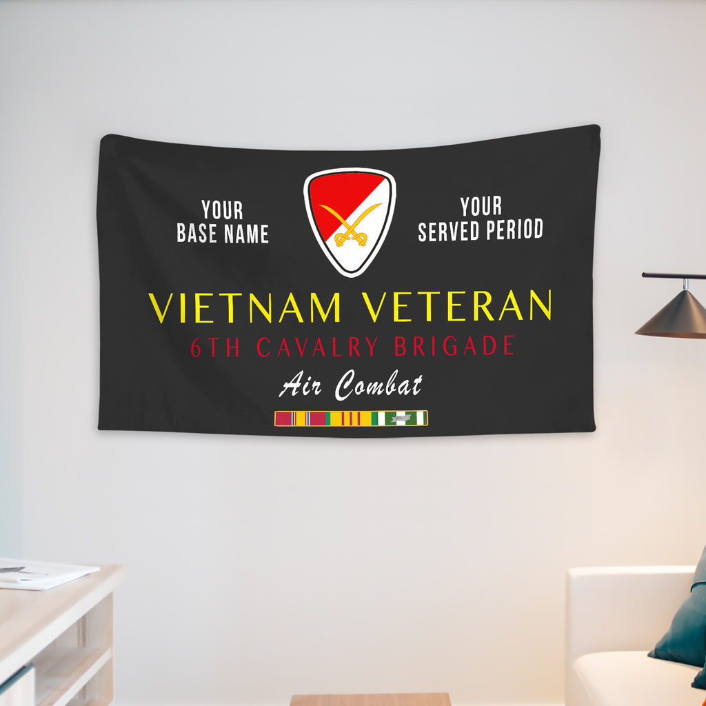 6TH CAVALRY BRIGADE WALL FLAG VERTICAL HORIZONTAL 36 x 60 INCHES WALL FLAG