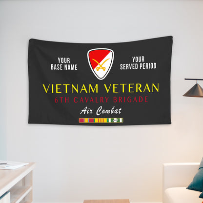 6TH CAVALRY BRIGADE WALL FLAG VERTICAL HORIZONTAL 36 x 60 INCHES WALL FLAG