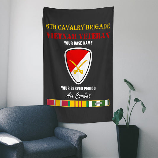 6TH CAVALRY BRIGADE WALL FLAG VERTICAL HORIZONTAL 36 x 60 INCHES WALL FLAG