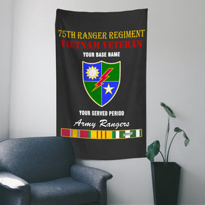 75TH RANGER REGIMENT WALL FLAG VERTICAL HORIZONTAL 36 x 60 INCHES WALL FLAG