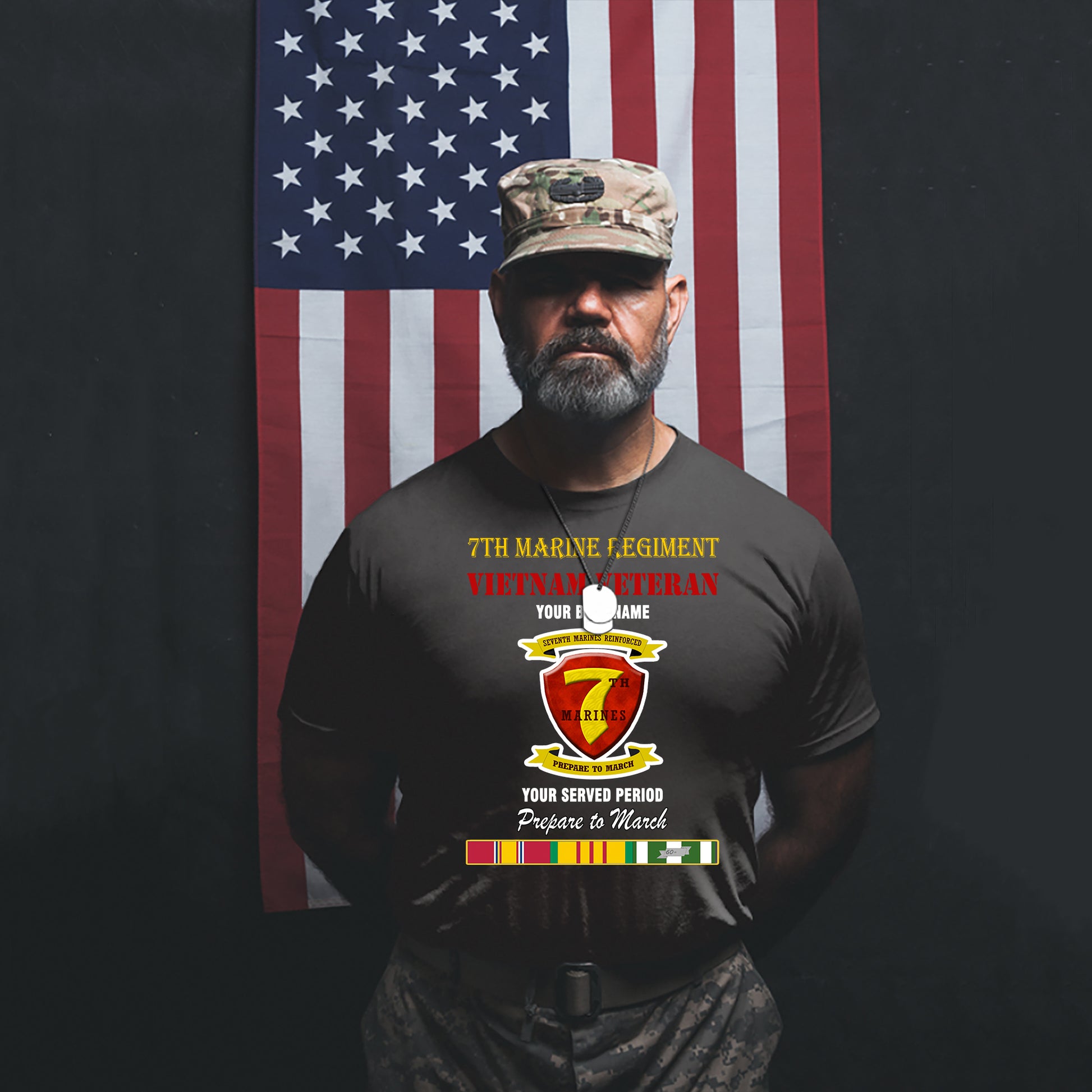 7TH MARINE REGIMENT PREMIUM T-SHIRT SWEATSHIRT HOODIE