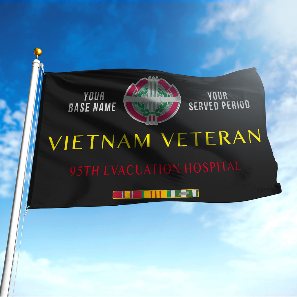 95TH EVACUATION HOSPITAL FLAG DOUBLE-SIDED PRINTED 30"x40" FLAG