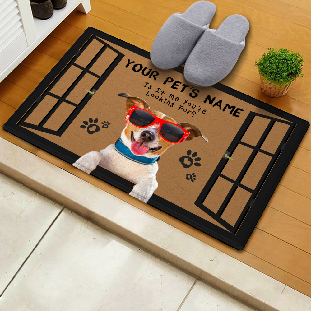 IS IT ME YOU'RE LOOKING FOR - CUSTOM FUNNY PET DOORMAT