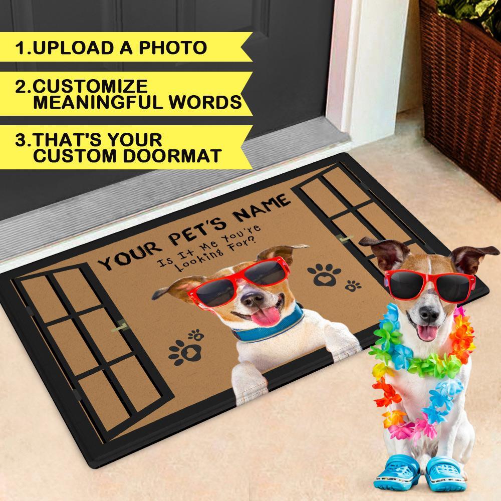 IS IT ME YOU'RE LOOKING FOR - CUSTOM FUNNY PET DOORMAT