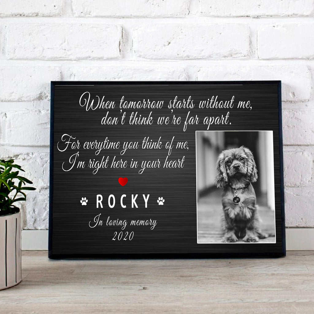 WHEN TOMORROW STARTS WITHOUT ME - Premium Canvas, Poster