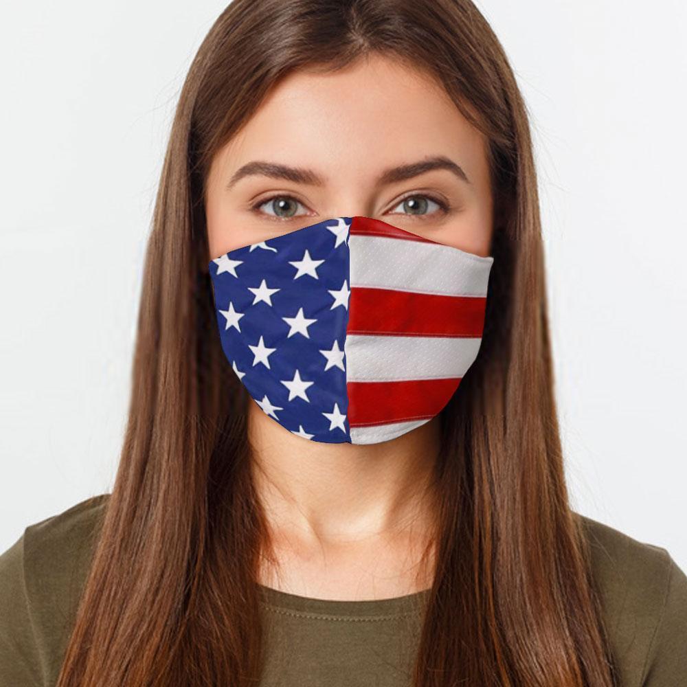 American Flag - Cloth Face Mask 1 pcs, 3 pcs, 6 pcs, 10 pcs