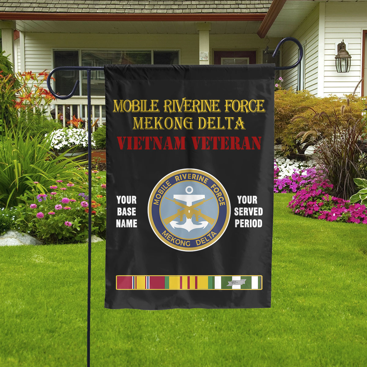 MOBILE RIVERINE FORCE - MEKONG DELTA - Double Sided 30"x40" Flag