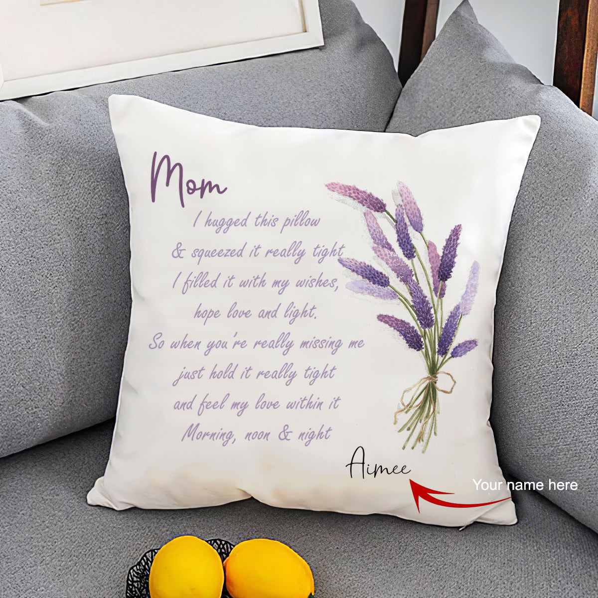 Personalized Pillow Gift For Mom/Mother-in-law