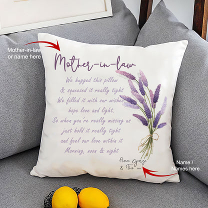 Personalized Pillow Gift For Mom/Mother-in-law
