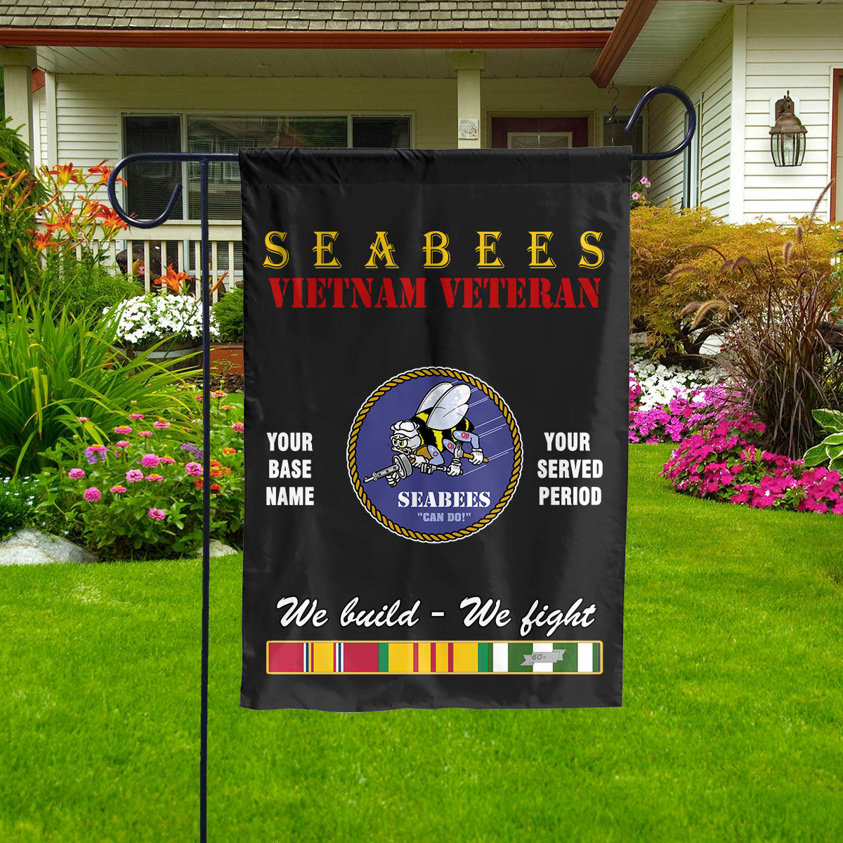 NAVY SEABEES - Double Sided 30"x40" Flag