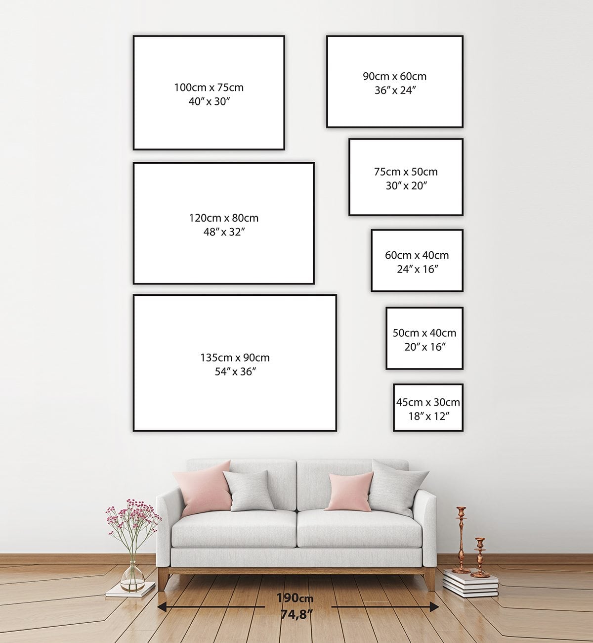 WHEN TOMORROW STARTS WITHOUT ME - Premium Canvas, Poster