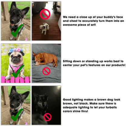 Custom Pet Print - Cloth Face Mask 1 pcs, 3 pcs, 6 pcs, 10 pcs