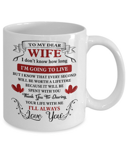 I DON'T KNOW HOW LONG I'M GOING TO LIVE - TO MY WIFE MUG - NLD STORE