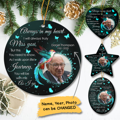Personalized Memorial Ornaments With Photo
