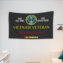 Load image into Gallery viewer, BROWN WATER NAVY WALL FLAG VERTICAL HORIZONTAL 36 x 60 INCHES WALL FLAG
