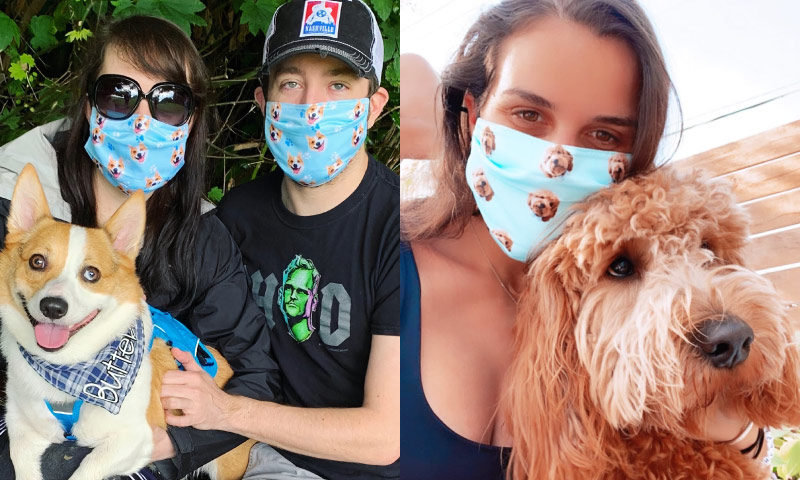 Custom Pet Print - Cloth Face Mask 1 pcs, 3 pcs, 6 pcs, 10 pcs