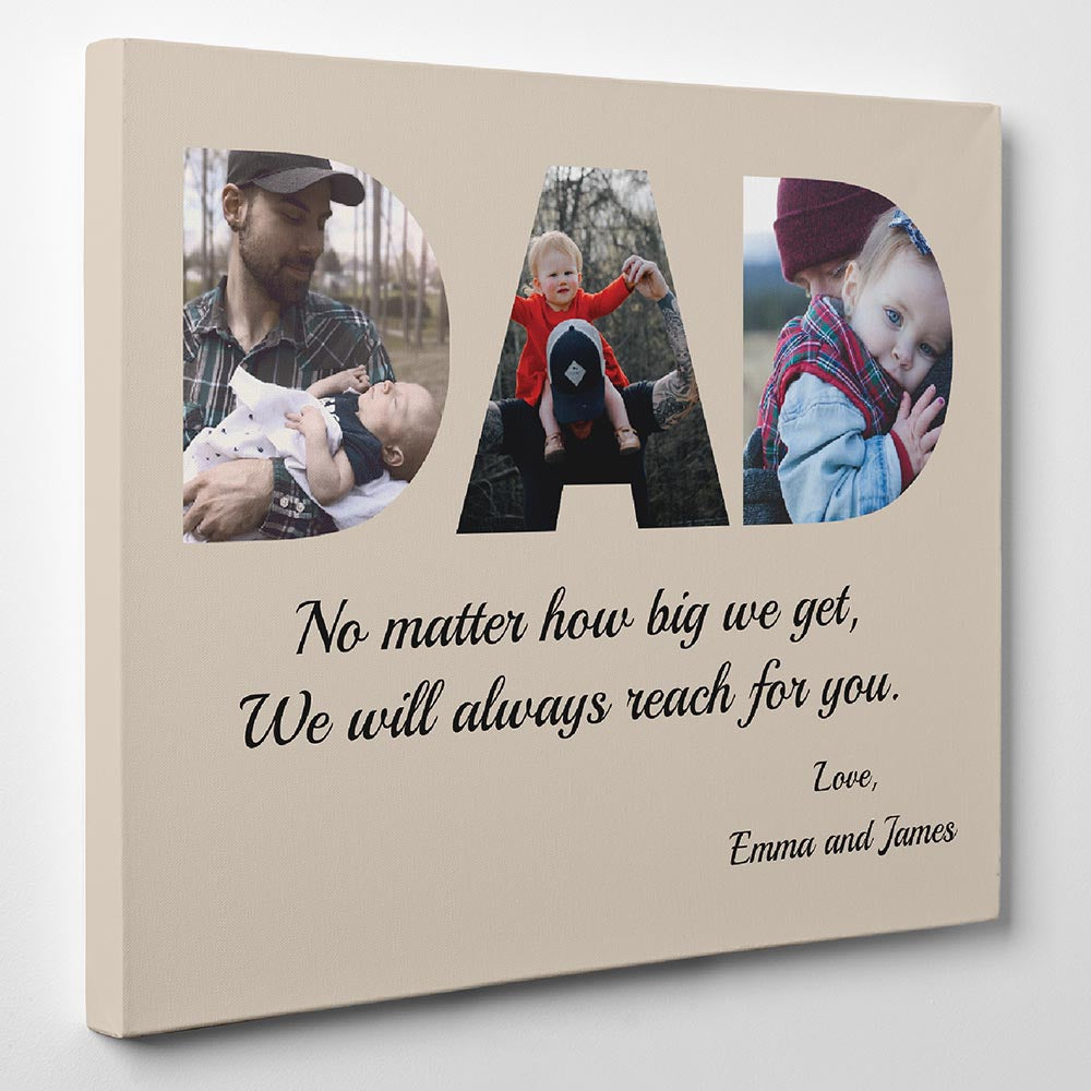 DAD Custom Photo Canvas, Poster