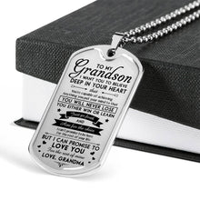 Load image into Gallery viewer, Personalized Dog Tag Keychain/Necklace - Meaningful Gift For Your Grandchildren