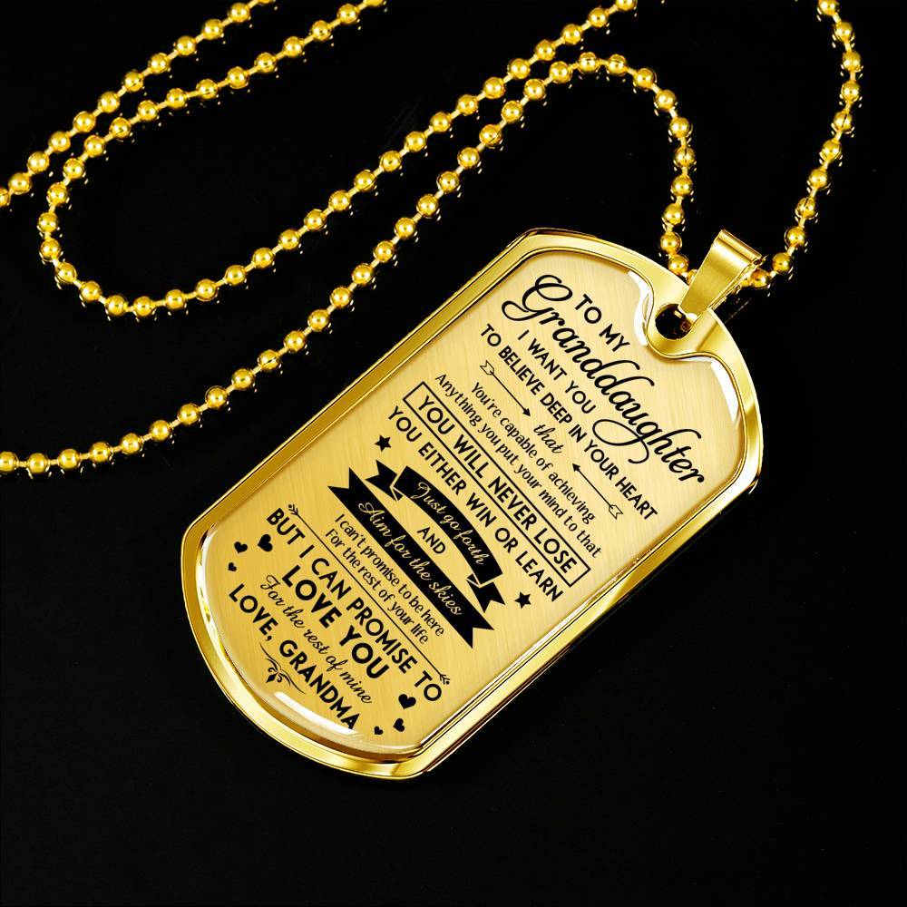 Personalized Dog Tag Keychain/Necklace - Meaningful Gift For Your Grandchildren