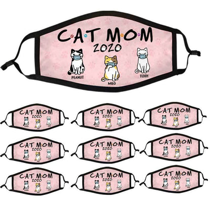 Cat Mom 2020 Personalized Cloth Face Mask