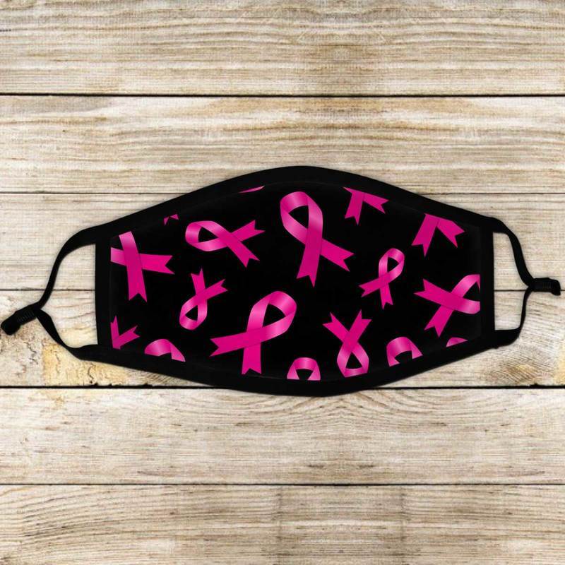 Pink Ribbon Breast Cancer Cloth Face Mask