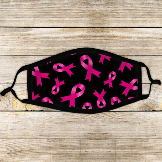 Pink Ribbon Breast Cancer Cloth Face Mask