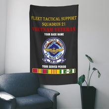 Load image into Gallery viewer, FLEET TACTICAL SUPPORT SQUADRON 21 WALL FLAG VERTICAL HORIZONTAL 36 x 60 INCHES WALL FLAG
