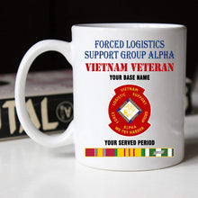 Load image into Gallery viewer, FORCED LOGISTICS SUPPORT GROUP ALPHA BLACK WHITE 11oz 15oz COFFEE MUG