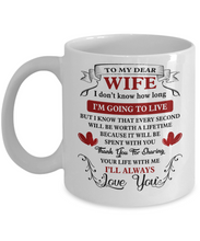 Load image into Gallery viewer, I DON&#39;T KNOW HOW LONG I&#39;M GOING TO LIVE - TO MY WIFE MUG - NLD STORE