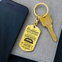 Load image into Gallery viewer, Personalized Dog Tag Keychain/Necklace - Meaningful Gift For Your Grandchildren