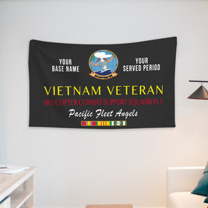 HELICOPTER COMBAT SUPPORT SQUADRON 1 WALL FLAG VERTICAL HORIZONTAL 36 x 60 INCHES WALL FLAG