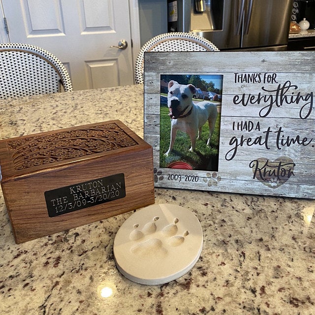 THANKS FOR EVERYTHING - Personalized Pet Memorial - Premium Plaque, Canvas