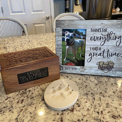 THANKS FOR EVERYTHING - Personalized Pet Memorial - Premium Plaque, Canvas