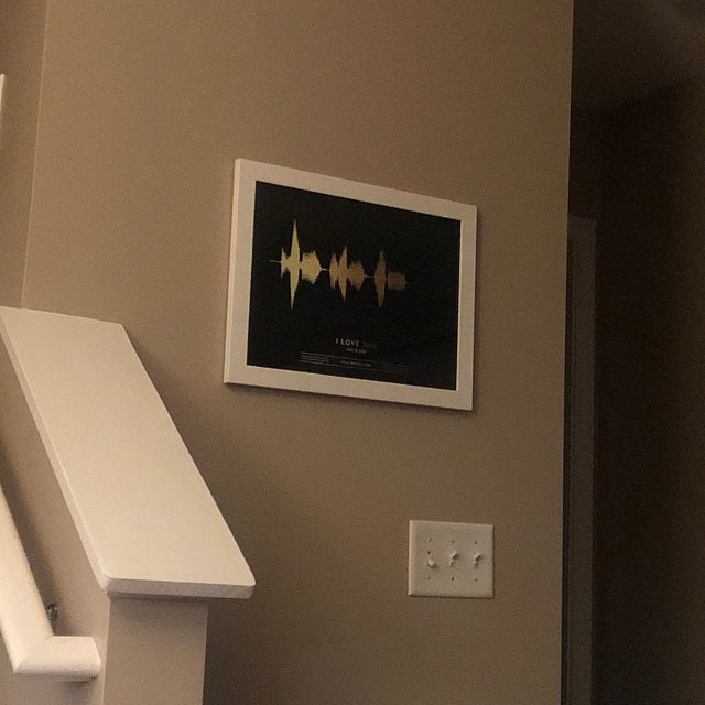 Personalized SOUND WAVE Art Print - Premium Canvas, Poster