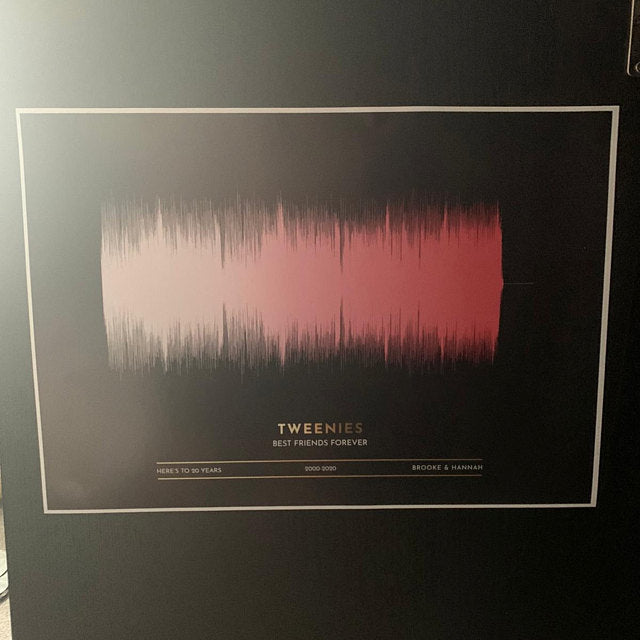 Personalized SOUND WAVE Art Print - Premium Canvas, Poster