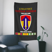 Load image into Gallery viewer, II FIELD FORCE WALL FLAG VERTICAL HORIZONTAL 36 x 60 INCHES WALL FLAG