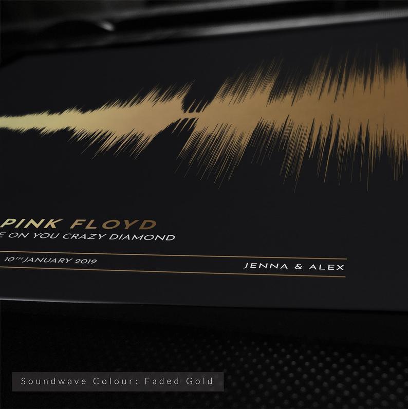 Personalized SOUND WAVE Art Print - Premium Canvas, Poster